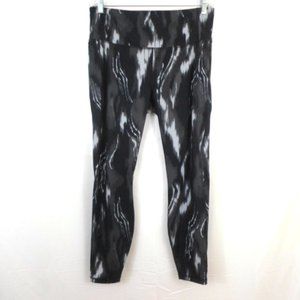 All in Motion Contour Leggings Black Gray Print